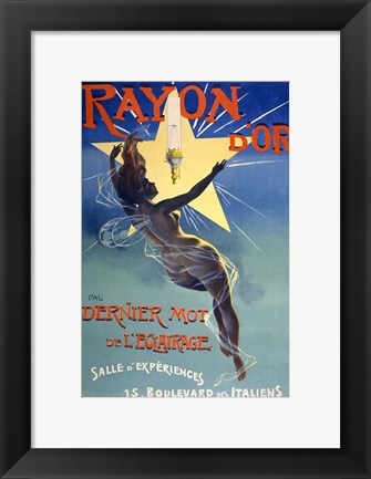 Framed Rayon d&#39;Or Print