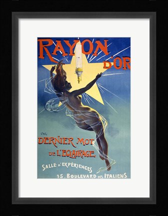 Framed Rayon d'Or Print