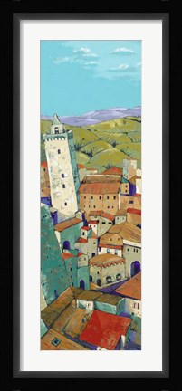 Framed Rooftops of San Gimignano Print