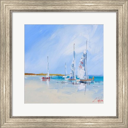 Framed Aspendale Sails Print
