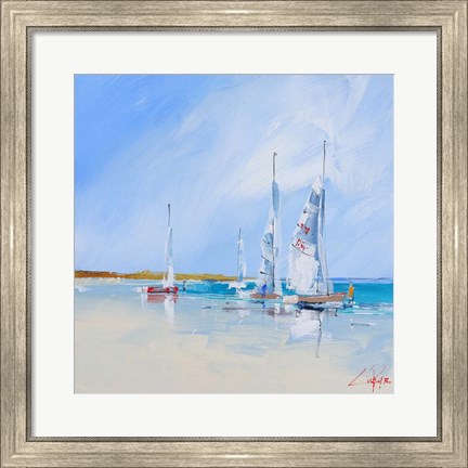 Framed Aspendale Sails Print