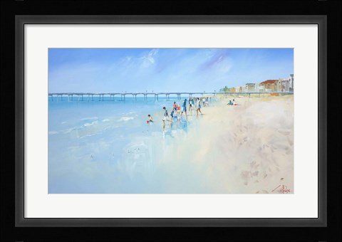 Framed Low Tide at Henley Print