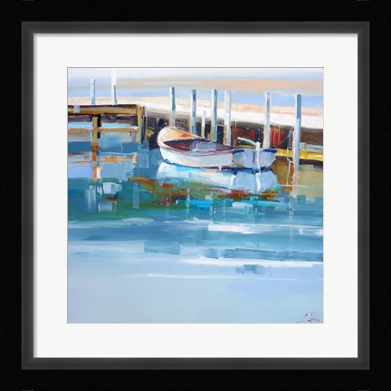 Framed Mooring, Solitude Print