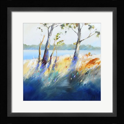 Framed Murray River Bank Print