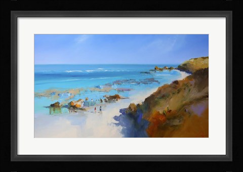 Framed On the Back Beach, Sorrento Print