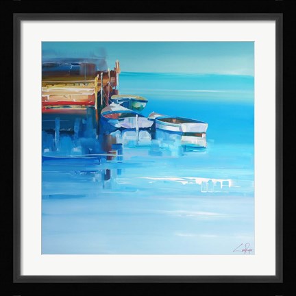 Framed Port Fairy Moorings Print