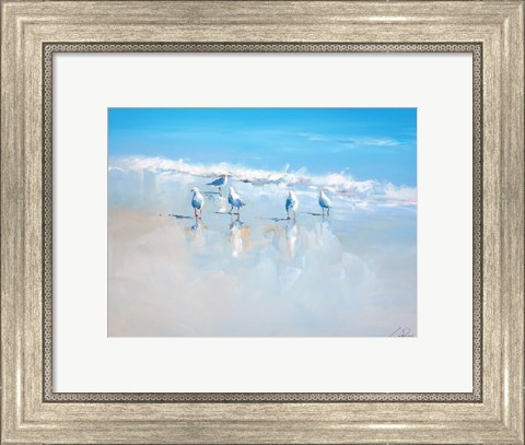 Framed Sorrento Gulls Print