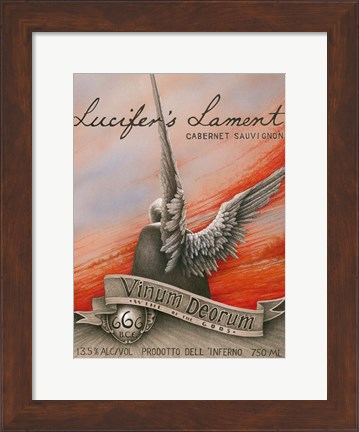 Framed Lucifer&#39;s Lament Print