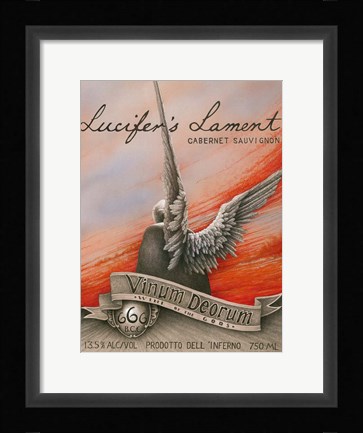 Framed Lucifer's Lament Print