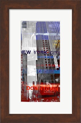 Framed New York Sky II Print