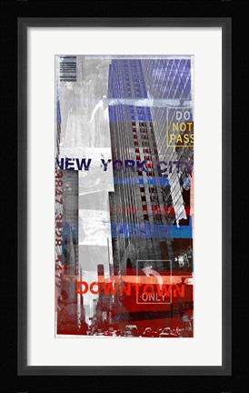 Framed New York Sky II Print