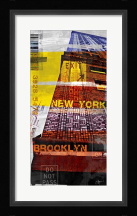 Framed New York Sky III Print