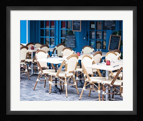 Framed Blue Cafe Print