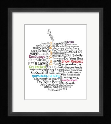 Framed Apple Etiquette Print