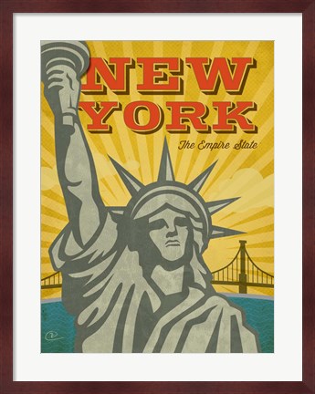Framed New York - The Empire State Print