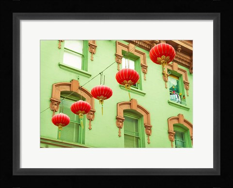Framed Lanterns In The Wind Print