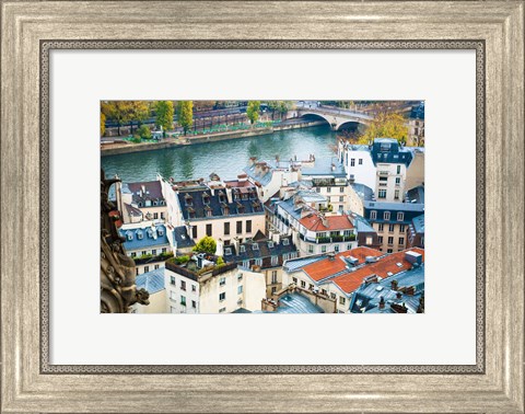 Framed Paris Rooftops Print