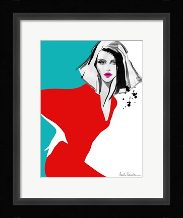 Framed Red Dress Print