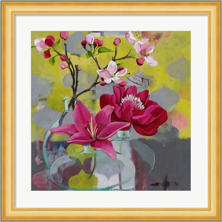 Framed Apple Blossom Trio Print