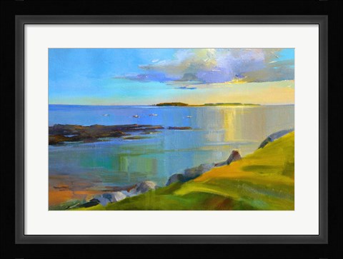 Framed Kettle Cove Boats 2 Print