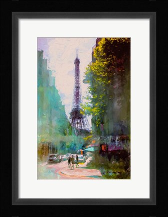 Framed Paris Street Print