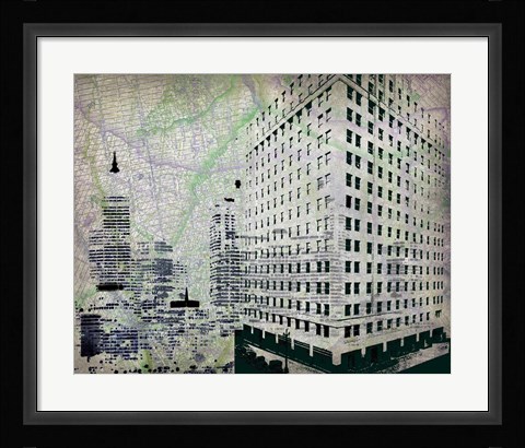 Framed Cityscape II Print
