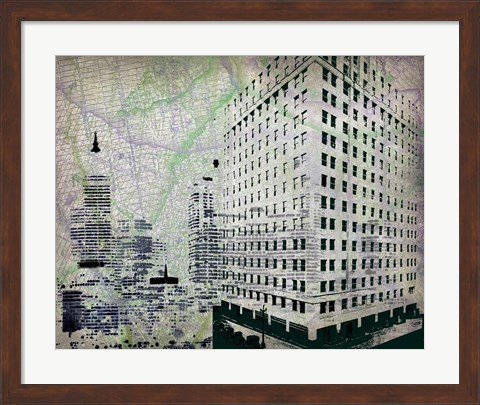 Framed Cityscape II Print