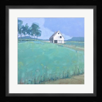 Framed Barn in Midsummer Light Print