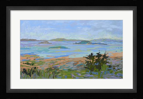 Framed Islands Off the Mainland Print