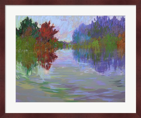 Framed Waterways VII Print