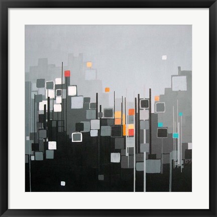 Framed Monochrome XII Print