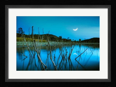 Framed Blue Lake Print