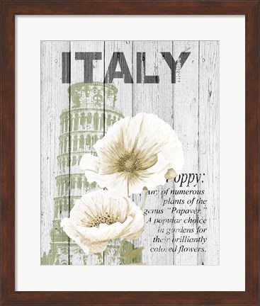 Framed Italy Poppies Print