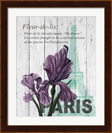 Framed Paris Iris Print