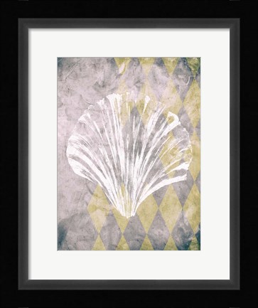 Framed Vintage Harlequin Shell 2 Print
