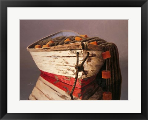 Framed Swampscott Dory Print