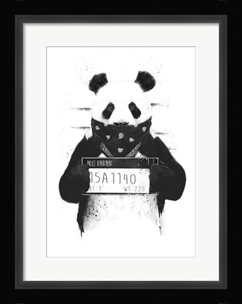 Framed Bad Panda Print