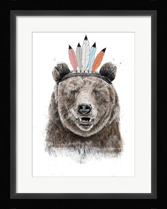 Framed Festival Bear Print