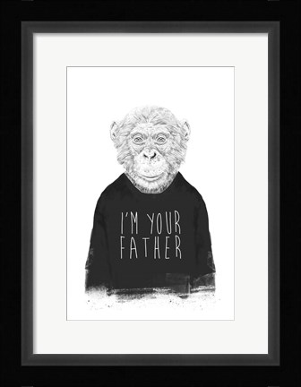Framed I'm Your Father Print