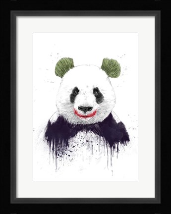 Framed Joker Face Print