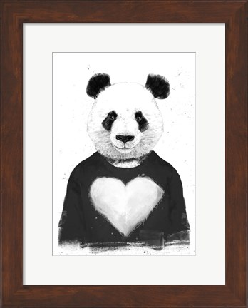 Framed Lovely Panda Print
