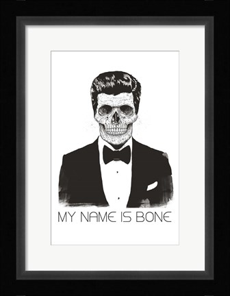 Framed My Name is Bone Print