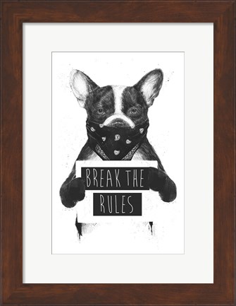 Framed Rebel Dog Print