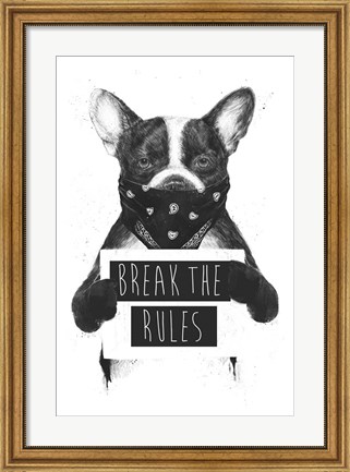 Framed Rebel Dog Print