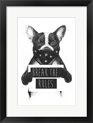 Framed Rebel Dog Print