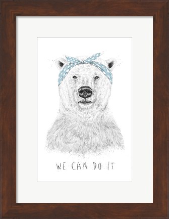 Framed We Can Do It Print