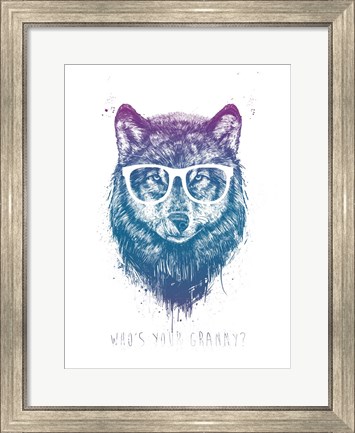 Framed Who&#39;s Your Granny Print