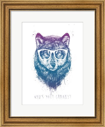 Framed Who&#39;s Your Granny Print