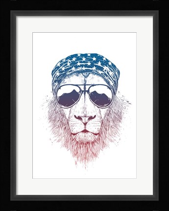 Framed Wild Lion Print