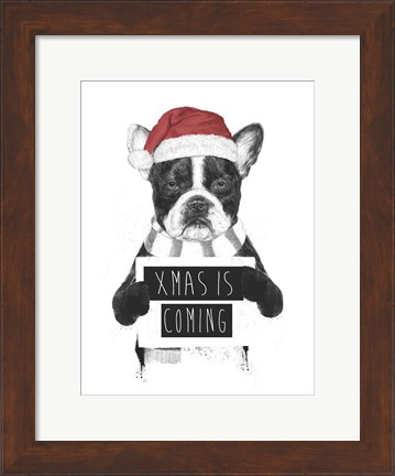 Framed Xmas is Coming Print